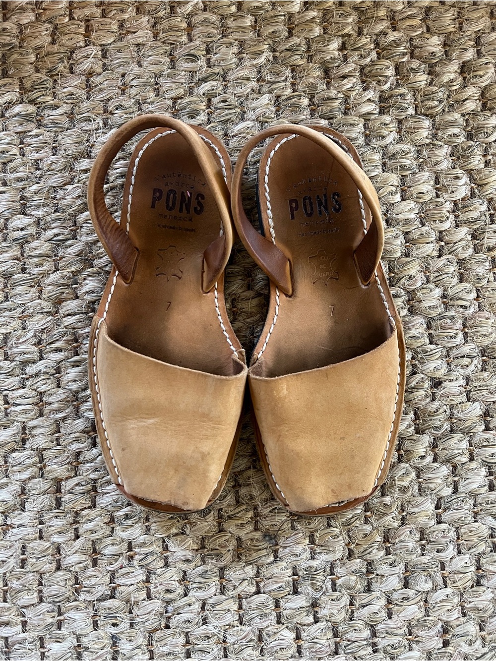 Pons Mustard Leather Women’s Slingback Sandals